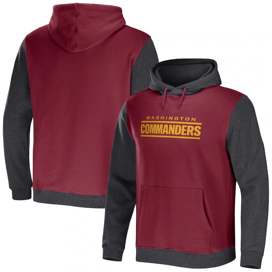 Men 2023 NFL Washington Commanders red Sweatshirt style 2